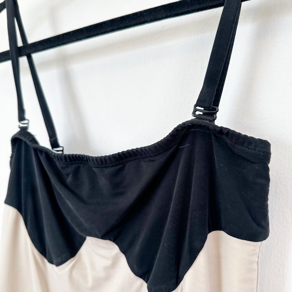 Orseund Iris | Abstract Color block Tube Top in Black & Cream Xsmall $225 - Picture 6 of 8